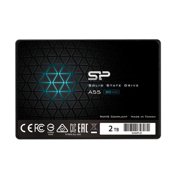 Disque Dur Interne SILICON POWER A55 2To SSD SATA III - Noir