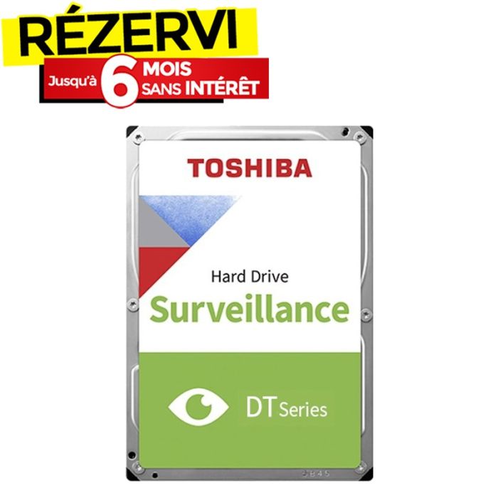 Disque Dur Interne TOSHIBA DT02-V 6To 3.5'' Pour Vidéo Surveillance