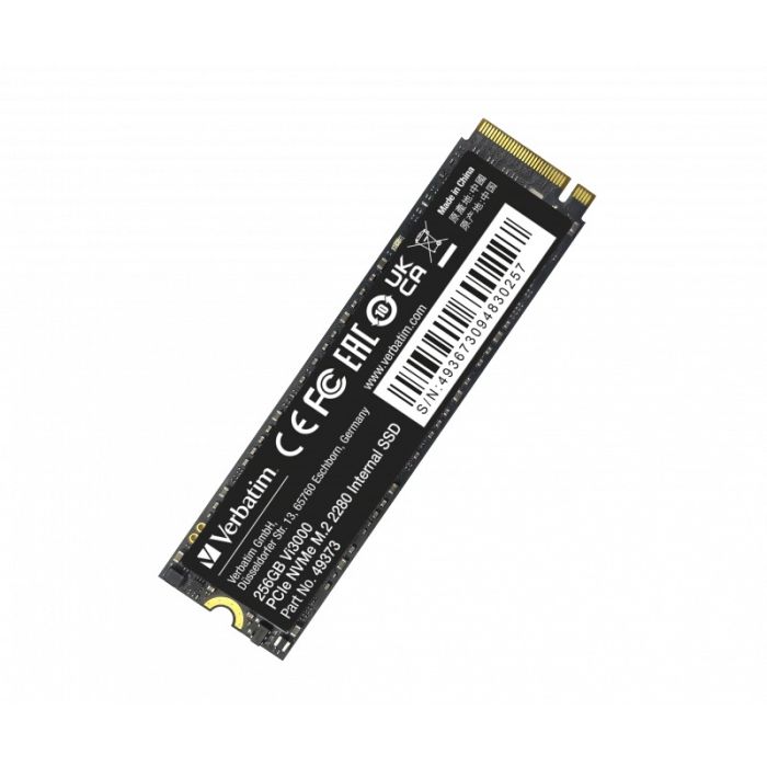 Disque Dur Interne VERBATIM Vi3000 256Go SSD NVMe M.2 2280 