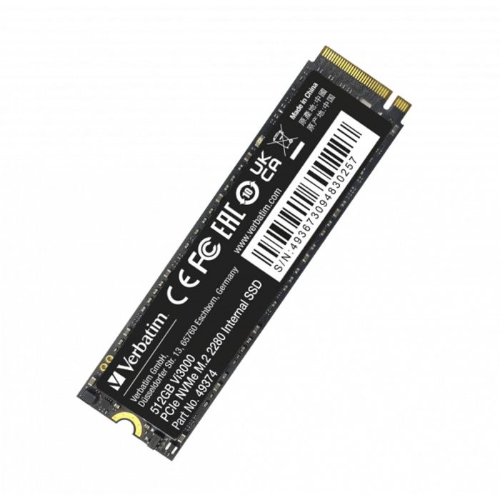 Disque Dur Interne VERBATIM Vi3000 512 SSD NVMe M.2 2280 