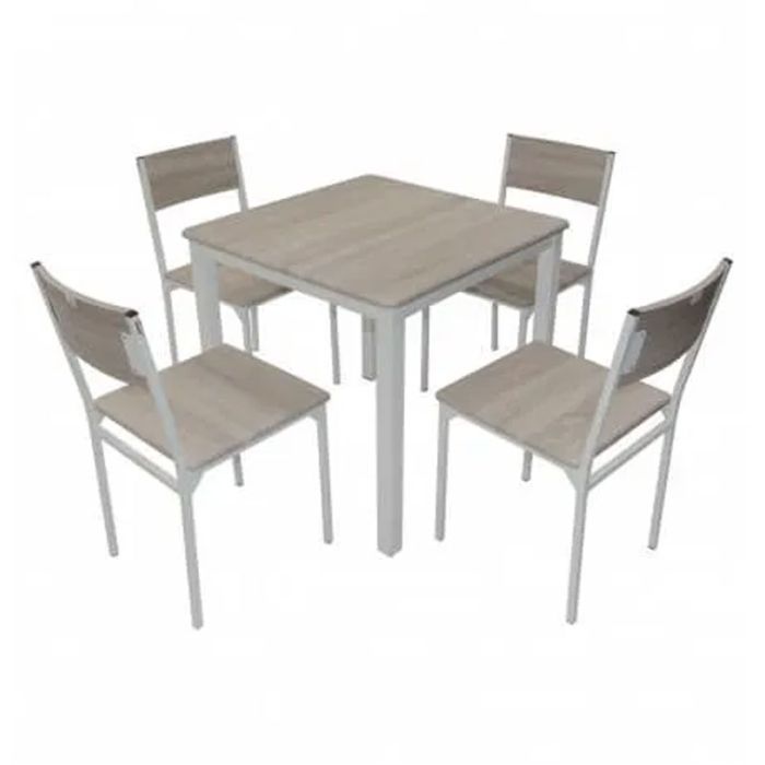 Pack Salle a Manger SOTUFAB SERENA + 4 Chaises - Chène Brut