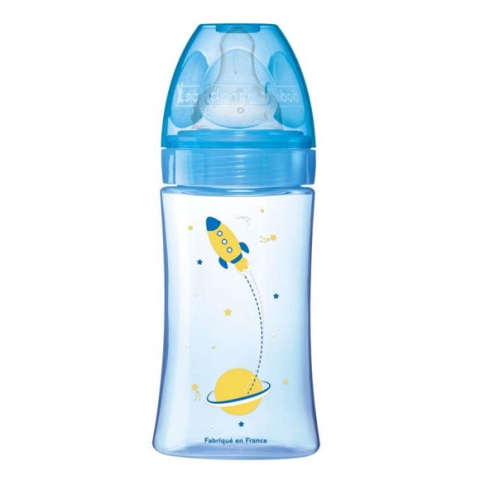 Biberon Initiation DODIE Cosmonaute Bleu - 270ml 