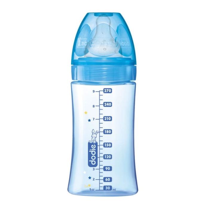 Biberon Initiation DODIE Cosmonaute Bleu - 270ml 