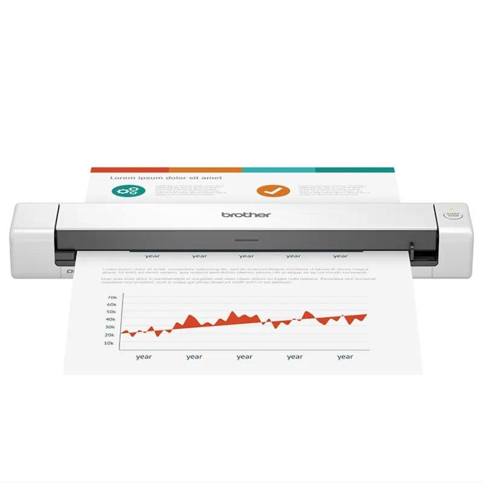 Scanner Mobile à Défilement BROTHER DS-640 A4  - Blanc(DS640)