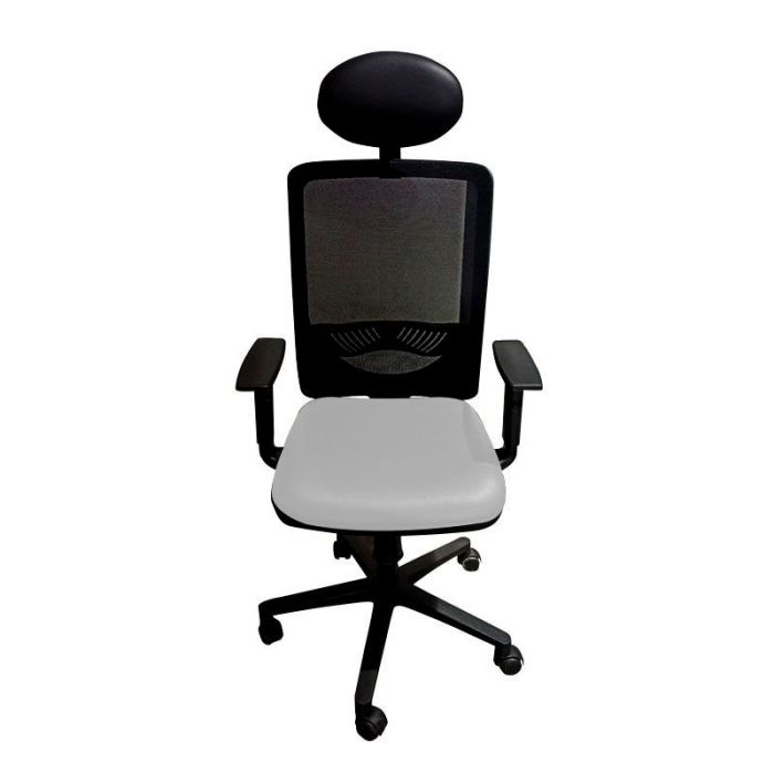 Fauteuil Opérationnel DUKE Avec Accoudoirs Réglable & Repose tête - Gris