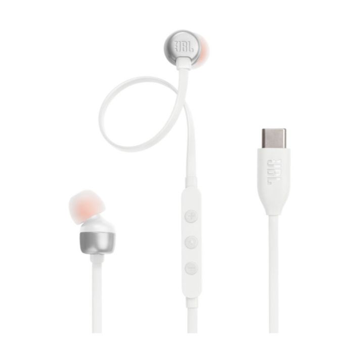 Écouteurs Filaires JBL T310C USB - Blanc