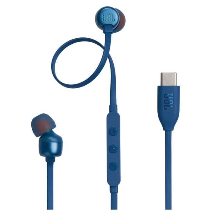 Écouteurs Filaires JBL T310C USB-C - Bleu