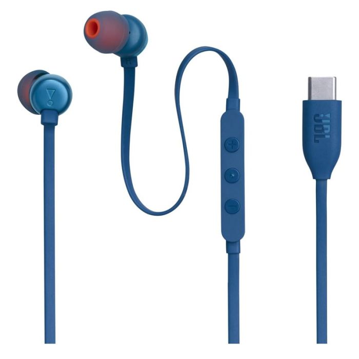 Écouteurs Filaires JBL T310C USB-C - Bleu