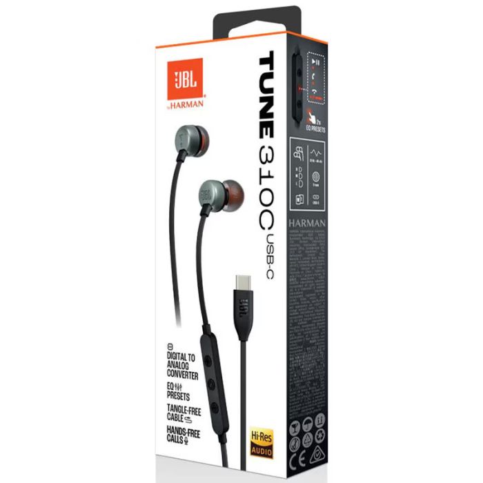 Écouteurs Filaires JBL T310C USB-C - Noir