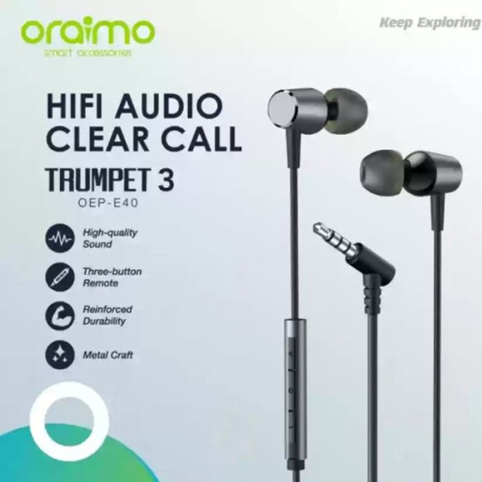 Ecouteurs Filaires ORAIMO OEP-E40 - Noir