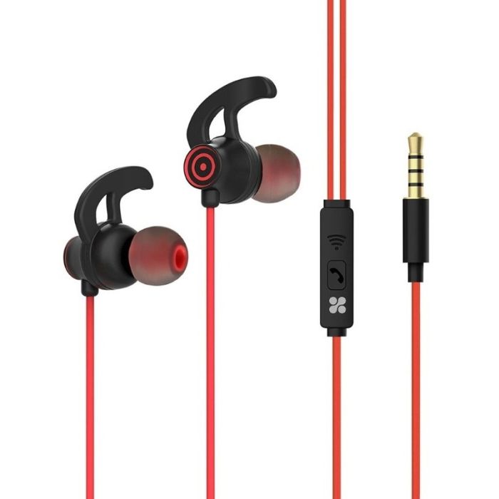 Écouteurs Intra-Auriculaires PROMATE Swift - Rouge