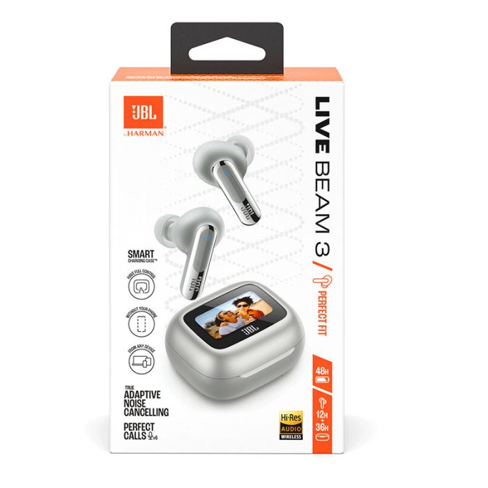 Écouteurs Sans Fil JBL Live Beam 3 - Silver