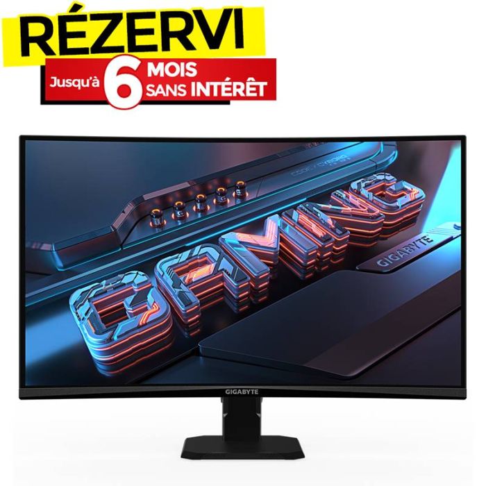 Ecran Gaming GIGABYTE GS27QCA 27'' QHD Incurvé 180 Hz