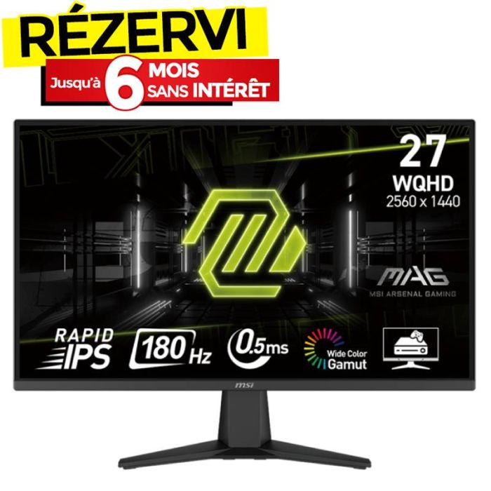 Ecran Gaming MSI MAG 275QF 27'' WQHD IPS 180 Hz