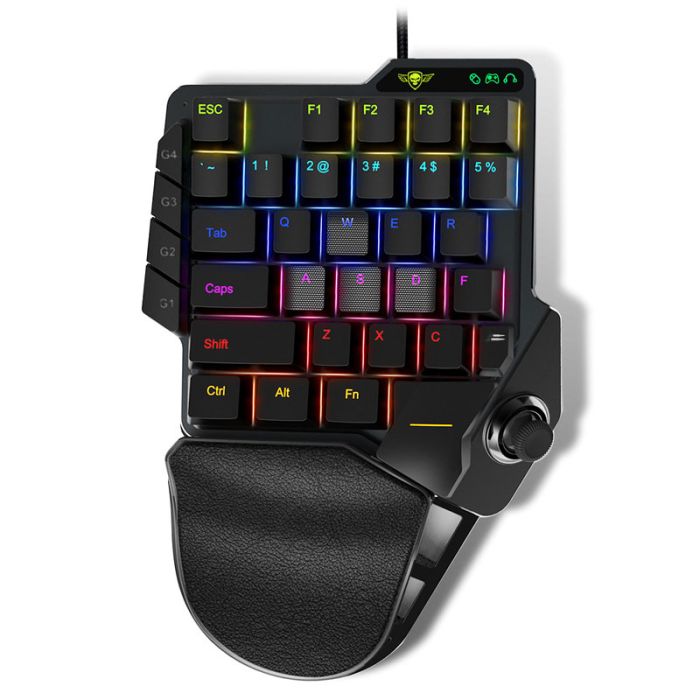 Msi - tapis de souris de jeu Rgb, accessoires de bureau, Pc Gamer, Led,  clavier, ordinateur portable, avec retro eclairage, antiderapant