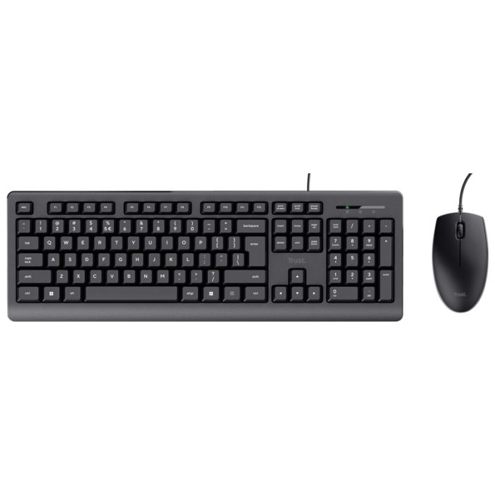 Ensemble clavier et souris Filaire TRUST PRIMO - Noir