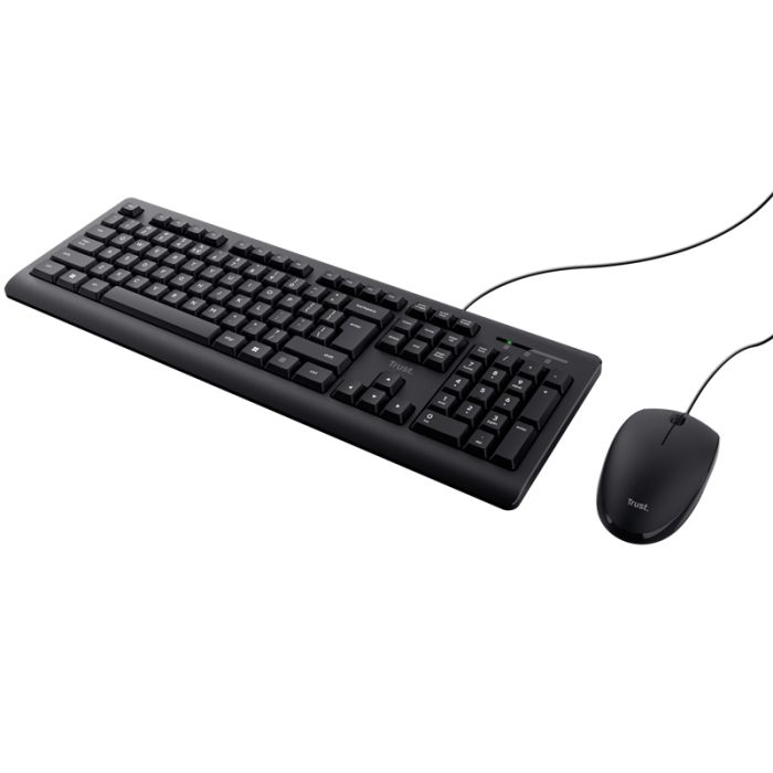 Ensemble clavier et souris Filaire TRUST PRIMO - Noir