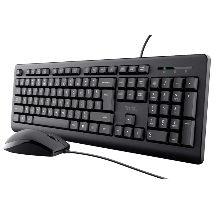 Ensemble clavier et souris Filaire TRUST PRIMO - Noir