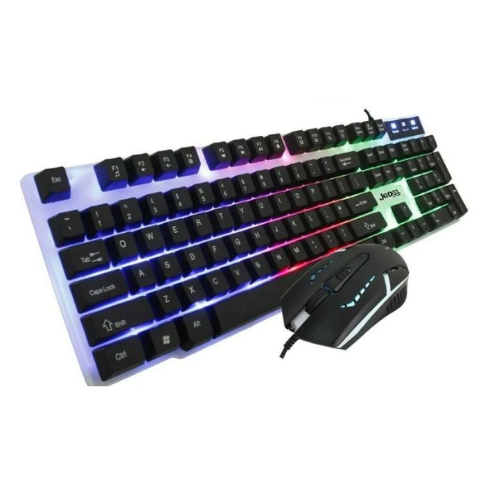 Ensemble Clavier et Souris Gamer Filaire JEDEL GK100 Plus - Noir