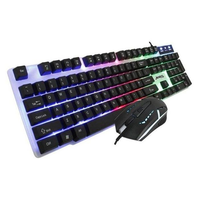 Ensemble Clavier et Souris Gamer Filaire JEDEL GK112 - Noir