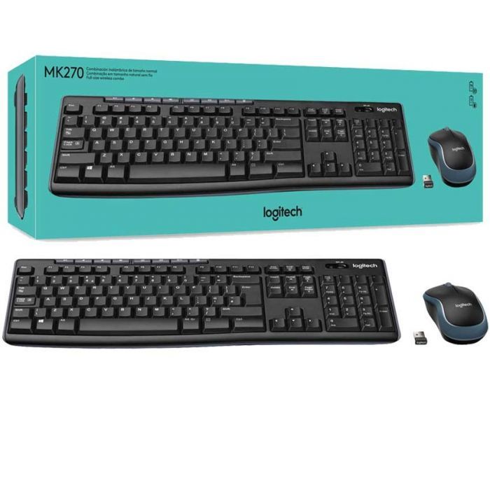 Ensemble Clavier et Souris LOGITECH MK270 - Noir