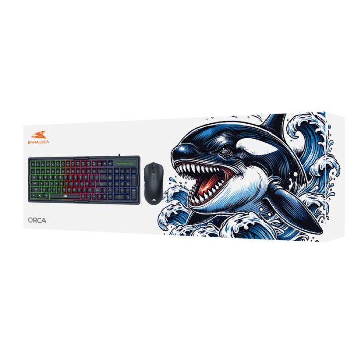 Ensemble Clavier + Souris Filaire BARACUDA ORCA - Noir