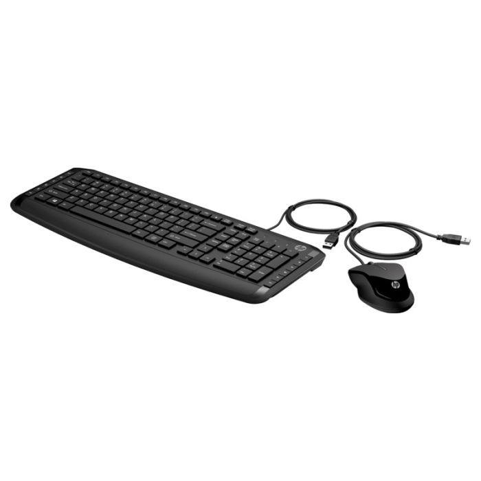 Ensemble Clavier + Souris Filaire HP 200 AZERTY - Noir (9DF28AA)