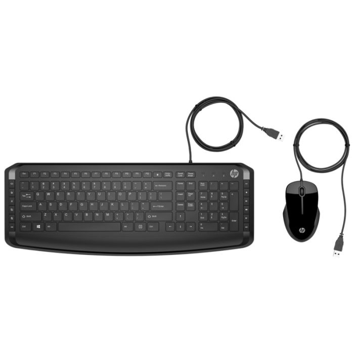 Ensemble Clavier + Souris Filaire HP 200 AZERTY - Noir (9DF28AA)