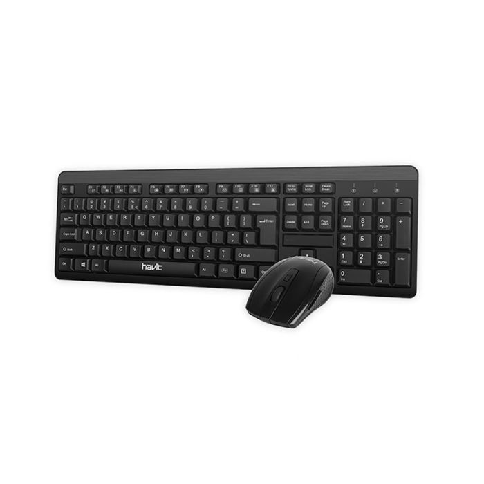 Ensemble Clavier & Souris HAVIT KB260GCM Sans Fil - Noir