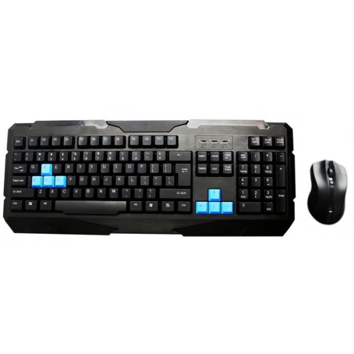 Ensemble Clavier&Souris Sans Fil JEWAY WK1 AZERTY Arabisé - Noir