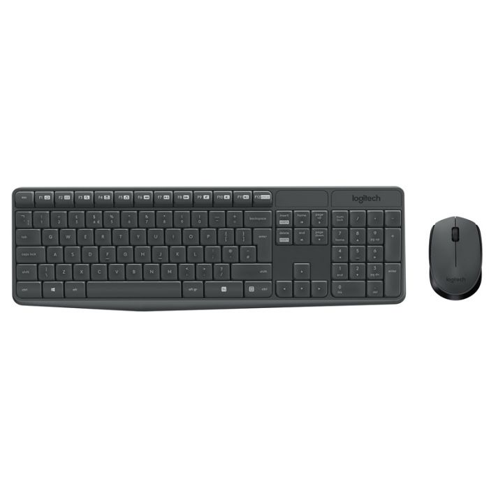 Ensemble Clavier & Souris Sans Fil LOGITECH MK235 - Gris