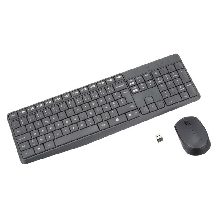 Ensemble Clavier & Souris Sans Fil LOGITECH MK235 - Gris