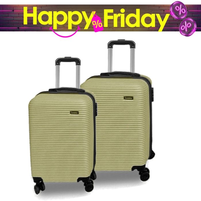 Ensemble de 2 Valises NEW STYLE Polycarbonate ABS - Beige