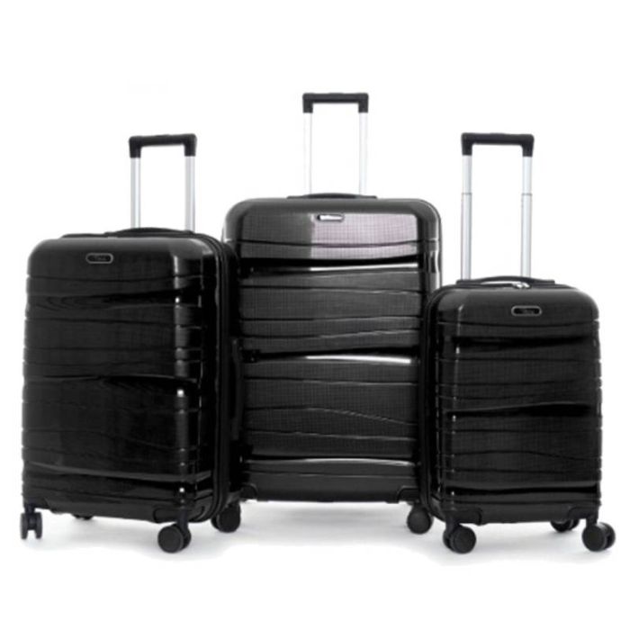 Set Valises TITOU Incassable Afficheur Pèse Bagage Noir Brillant