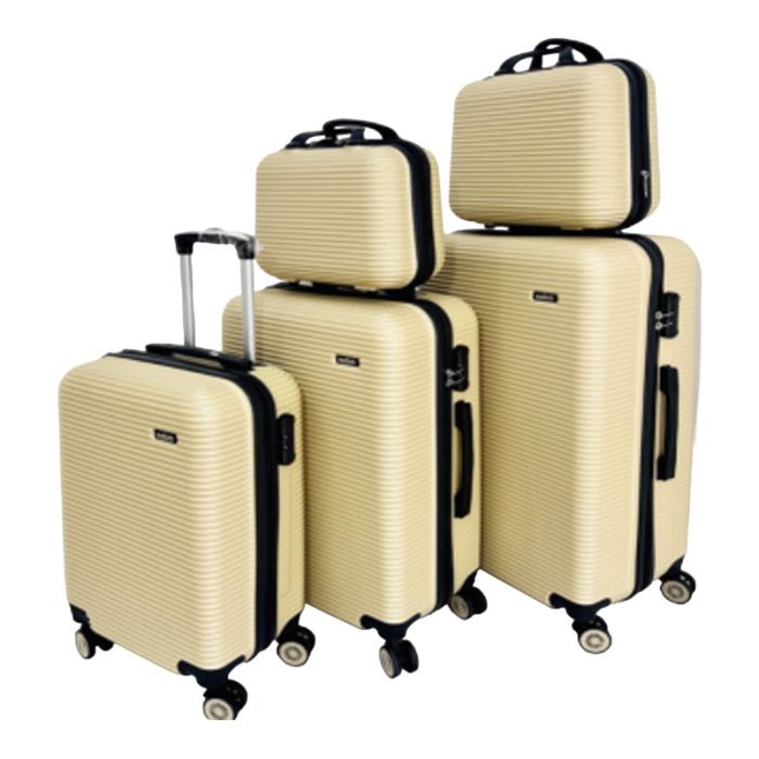 Ensemble de 5 Valises NEW STYLE ABS - Beige