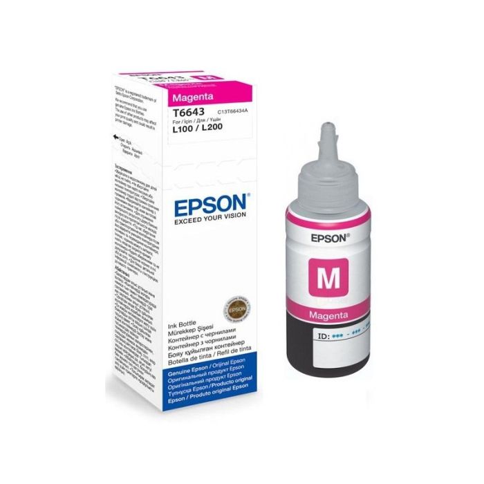 Bouteille D'encre Original EPSON T6643 - Magenta (C13T66434A)