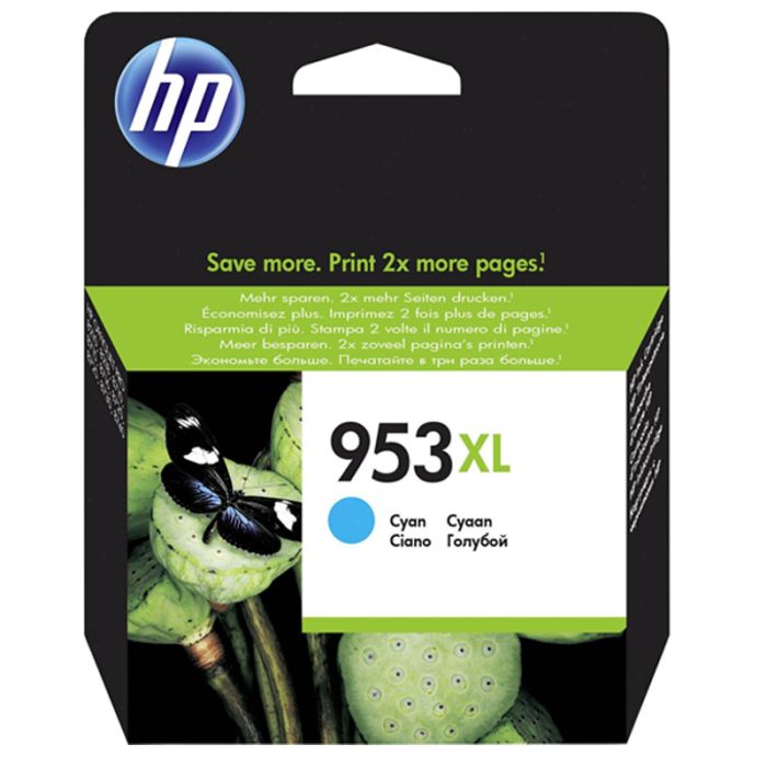 Cartouche jet d'encre original HP 953XL - Cyan (F6U16AE)