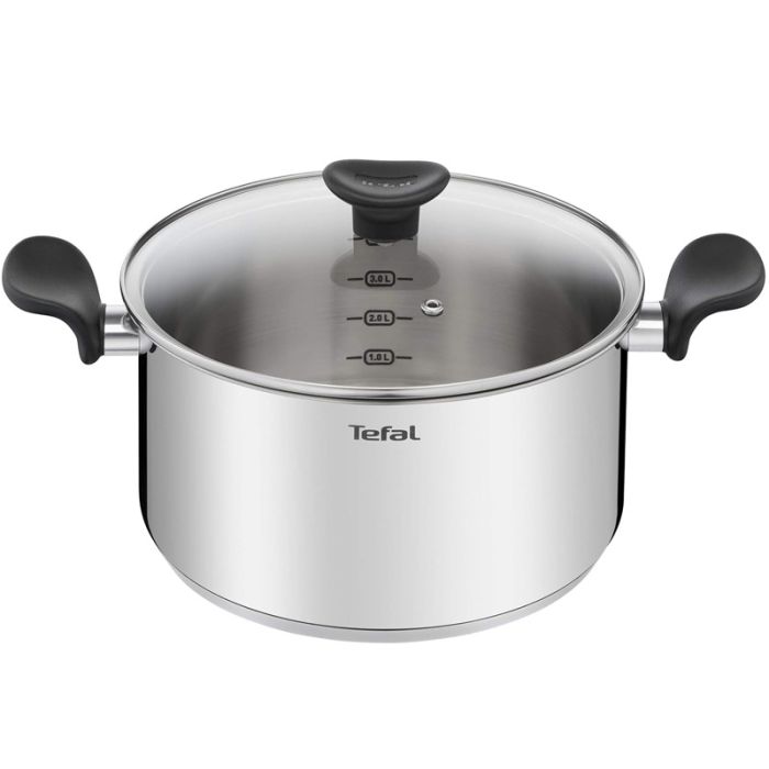 Faitout TEFAL Primary Avec Couvercle 24 cm - Inox