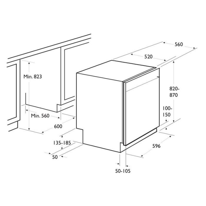 Lave Vaisselle FOCUS F500X 12 Couverts - Inox