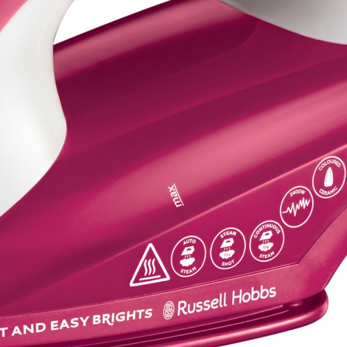 Fer à Repasser RUSSELL HOBBS Light&Easy Brights Berry 2400W - Rose