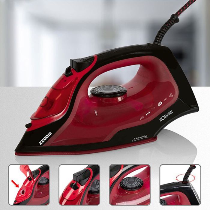 Fer a repasser BOMANN BD6035CB 2200W - Rouge