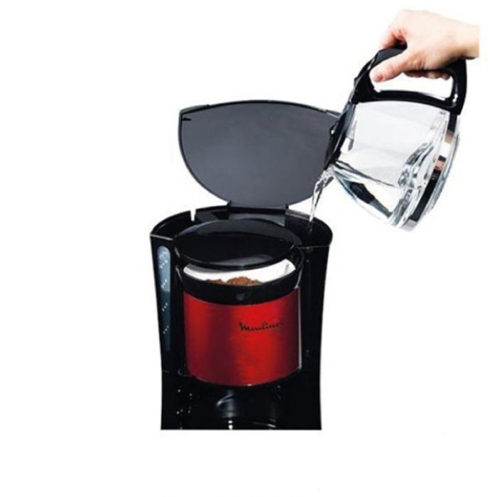 Cafetière MOULINEX Subito 15 Tasses - Rouge&Noir (FG360D10)