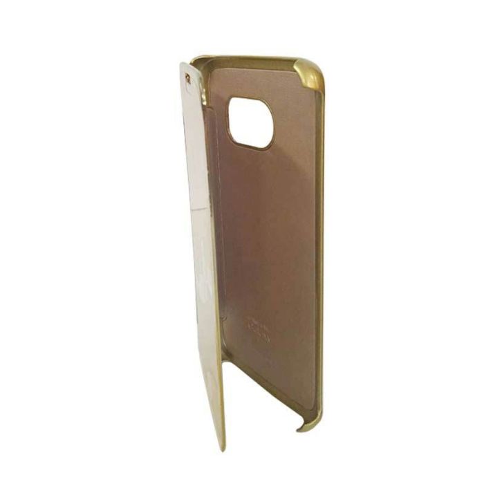 Flip Cover Pour Samsung S7 Edge - Gold