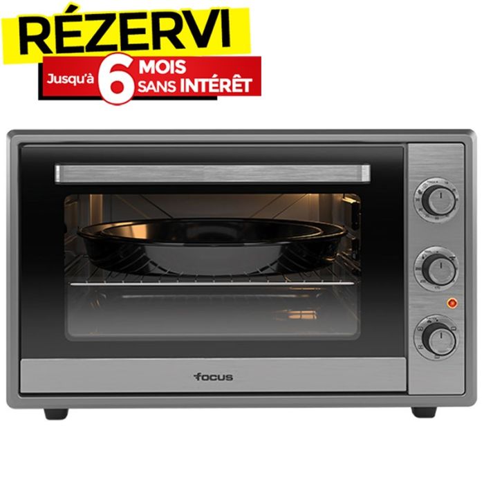 Four Électrique Ventilé FOCUS F-60G 60 Litres 2000 Watts - Gris
