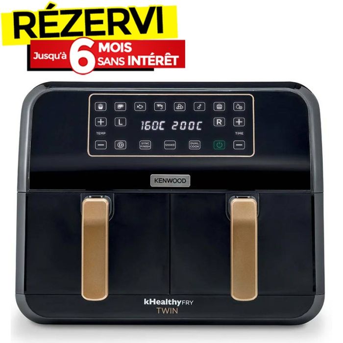 Friteuse Sans Huile KENWOOD kHealthy Fry Dual 8L - Noir