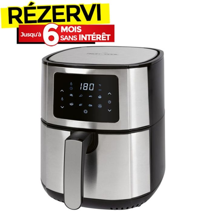 Friteuse Sans Huile PROFICOOK PC-FR1239H 5.5L - Noir&Silver