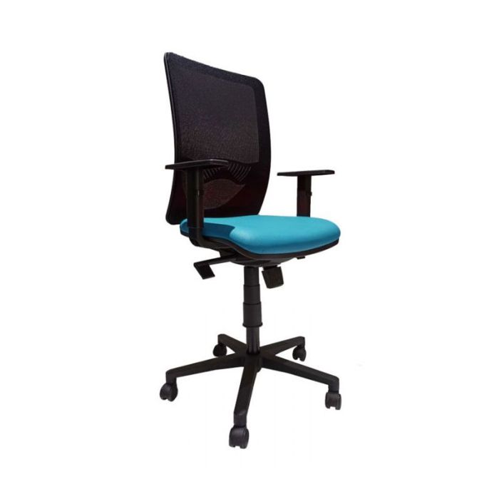 Fauteuil Opérationnel DUKE En Simili Cuir Avec Accoudoirs Réglable - Bleu