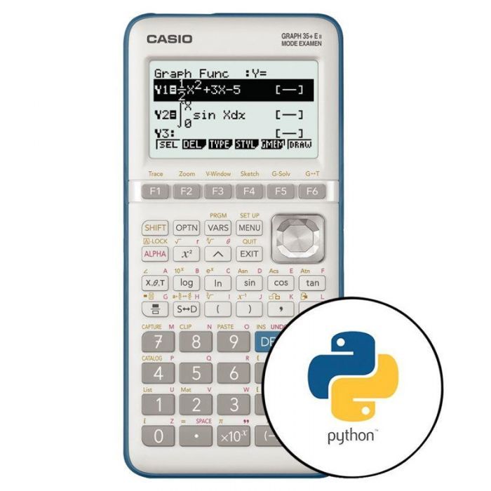 Calculatrice Graphique CASIO Graph 35+E II Version 2 10 + 2 chiffres - Gris 