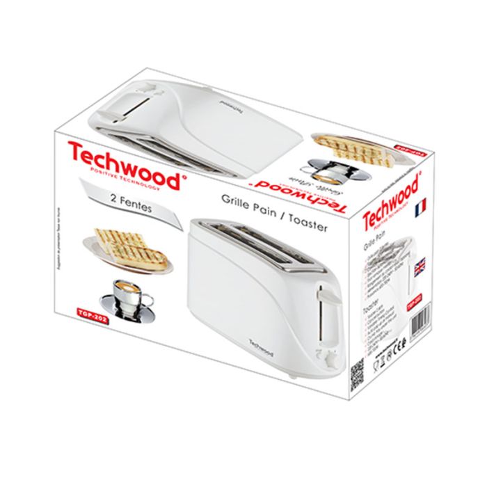 Grille Pain TECHWOOD TGP-202 700W - Blanc