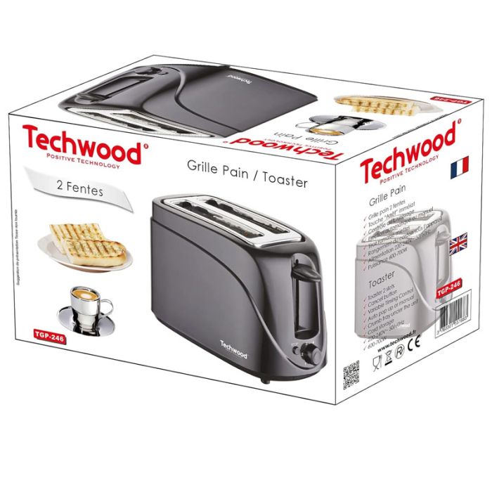 Grille Pain TECHWOOD TGP-246 700W - Noir